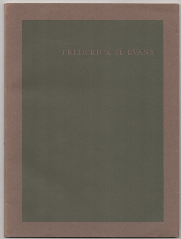 Item #178945 Frederick H. Evans. Beaumont NEWHALL, Frederick H. Evans.