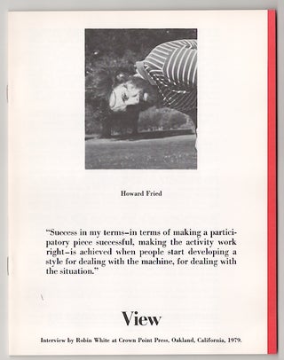 Item #179100 View: Vol. II No. 7 December, 1979 - Howard Fried. Robin WHITE, Howard Fried