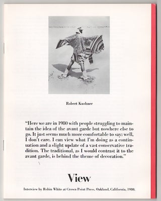 Item #179101 View: Vol. II No. 9/10 February/March, 1980 - Robert Kushner. Robin WHITE,...