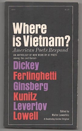 Item #179120 Where is Vietnam? American Poets Respond. Walter LOWENFELS, Lawrence...