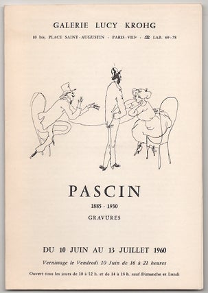 Item #179289 Pascin 1885 - 1930 Gravures. Jules PASCIN