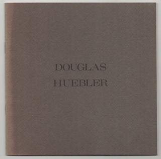 Item #179713 Douglas Huebler. Douglas HUEBLER
