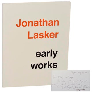 Item #180042 Jonathan Lasker (Signed First Edition). Jonathan LASKER, Robert Hobbs
