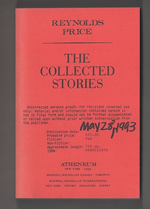 Item #180094 The Collected Stories. Reynolds PRICE.