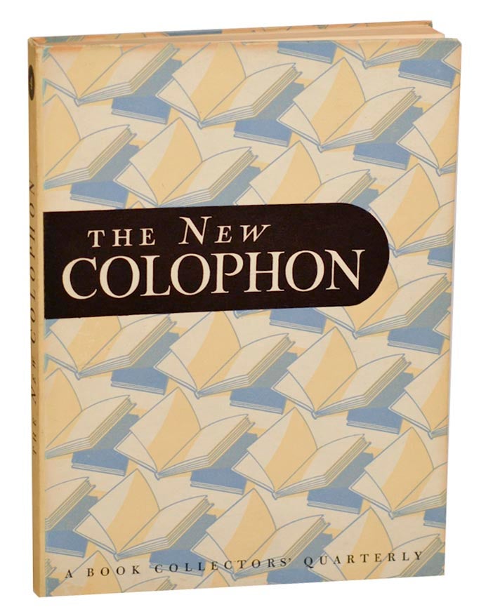 Item #180194 The New Colophon Volume I (1), Part Four (4). Benton SPRUANCE.