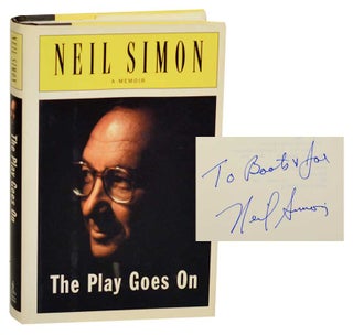 Item #180256 The Play Goes On: A Memoir (Signed First Edition). Neil SIMON