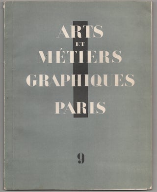 Item #180650 Arts et Metiers Graphiques 9. Charles PEIGNOT, director