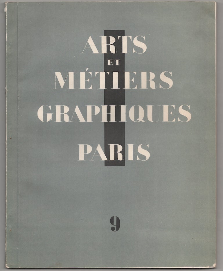 Item #180650 Arts et Metiers Graphiques 9. Charles PEIGNOT, director.