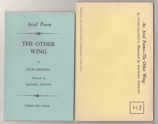Item #180921 The Other Wing. Louis MacNEICE, Michael Ayrton