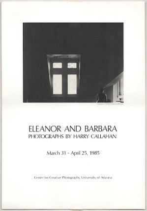 Item #181006 Eleanor and Barbara: Photographs. Harry CALLAHAN