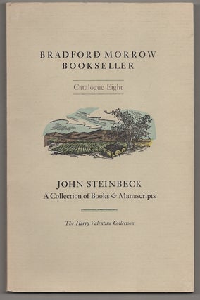 Item #181131 John Steinbeck: A Collection of Books & Manuscripts - The Harry Valentine...