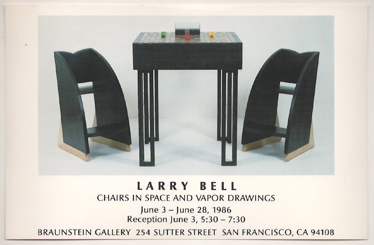 Item #181293 Larry Bell: Chairs in Space and Vapor Drawings. Larry BELL.