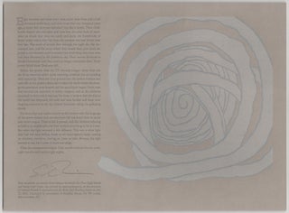 Item #181793 from Two Years Eight Months and Twenty-Eight Nights (Signed Broadside). Salman...