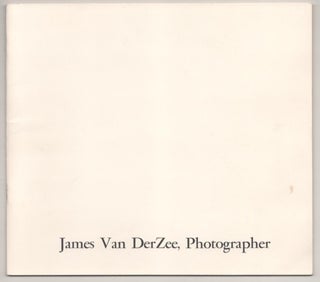 Item #181978 James Van DerZee, Photographer. James VAN DERZEE