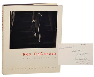 Item #182009 Roy DeCarava: A Retrospective (Signed Association Copy). Roy DECARAVA, Peter...