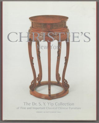 Item #182424 The Dr. S.Y. Yip Collection of Fine and Important Classical Chinese Furniture