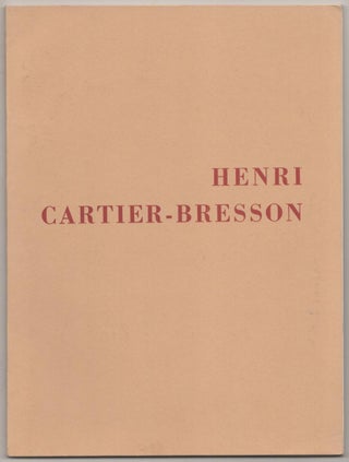 Item #182660 The Photographs of Henri Cartier-Bresson. Lincoln KIRSTEIN, Beaumont Newhall,...