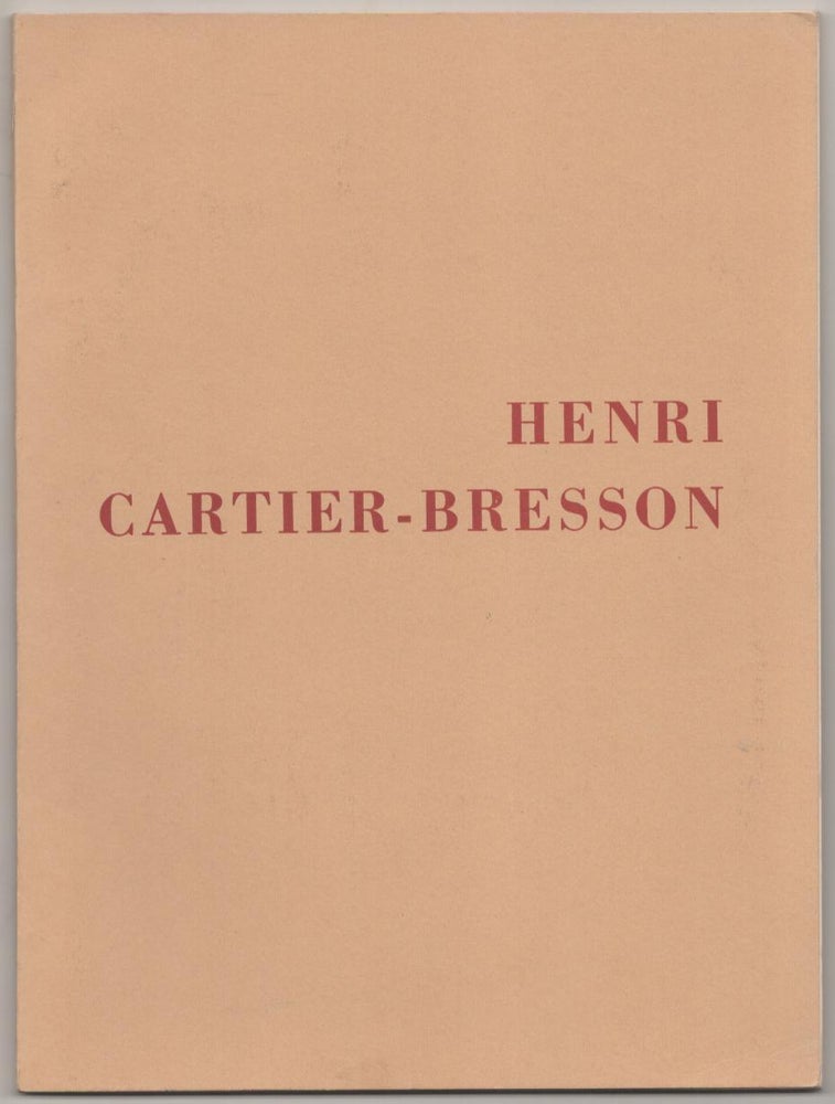 Item #182660 The Photographs of Henri Cartier-Bresson. Lincoln KIRSTEIN, Beaumont Newhall, Henri Cartier-Bresson.