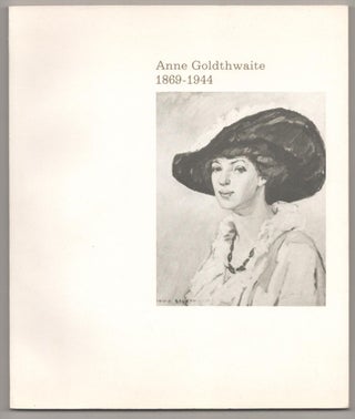 Item #183497 Anne Goldthwaite 1869-1944. Anne GOLDTHWAITE, Adelyn D. Breeskin