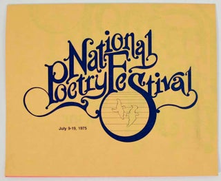 Item #183516 National Poetry Festival. Carol BERGE, James Welch, Charles Simic, Ishmael...