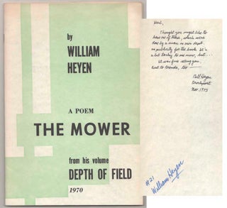 Item #183597 The Mower: Six Drafts from the Poet's Notebooks. William HEYEN