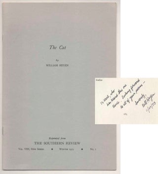 Item #183600 The Cat (Signed First Edition). William HEYEN