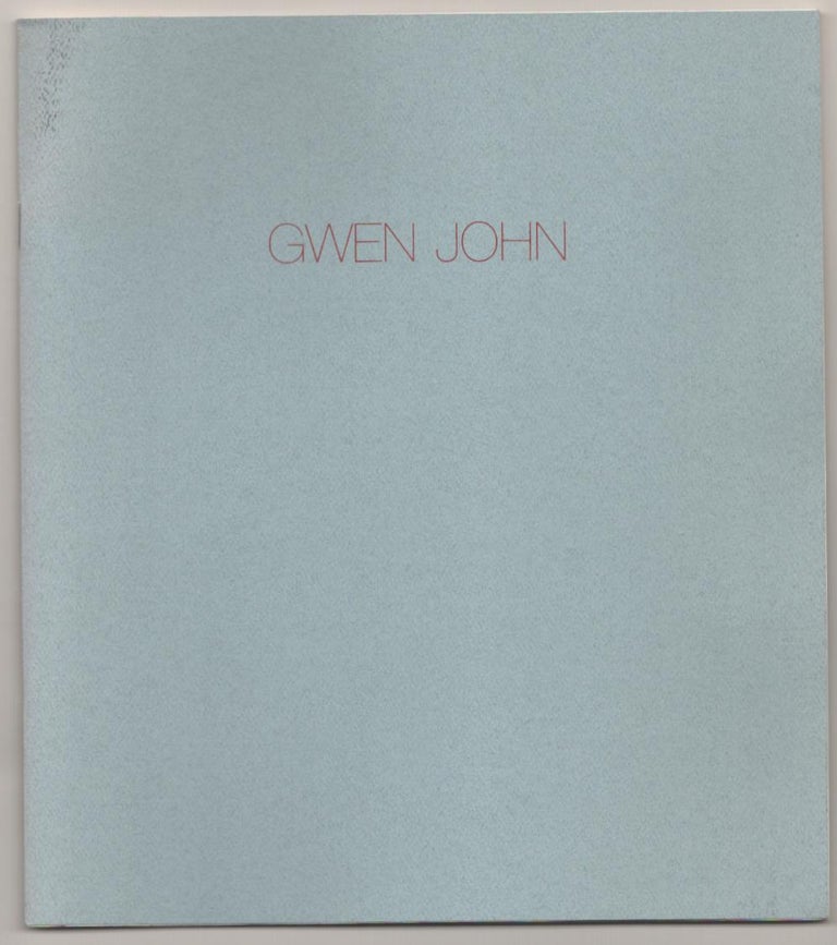 Item #184076 Gwen John 1876-1939 Watercolors and Drawings. Gwen JOHN.