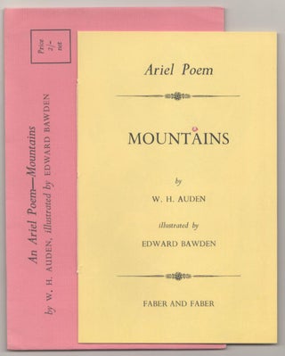 Item #184236 Mountains. W. H. AUDEN, Edward Bawden