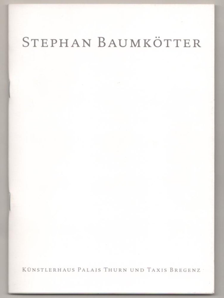 Item #184301 Stephan Baumkotter. Stephan BAUMKOTTER.