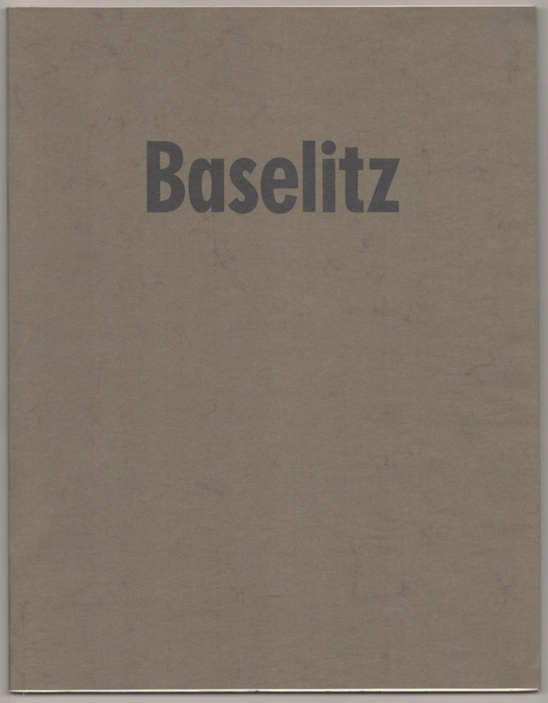 Item #184394 Georg Baselitz: 16 Holzschnitte. Georg BASELITZ, R H. Fuchs.
