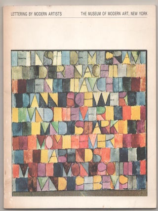 Item #184718 Lettering by Modern Artists. Mildred CONSTANTINE