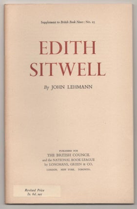 Item #185518 Edith Sitwell. John LEHMANN