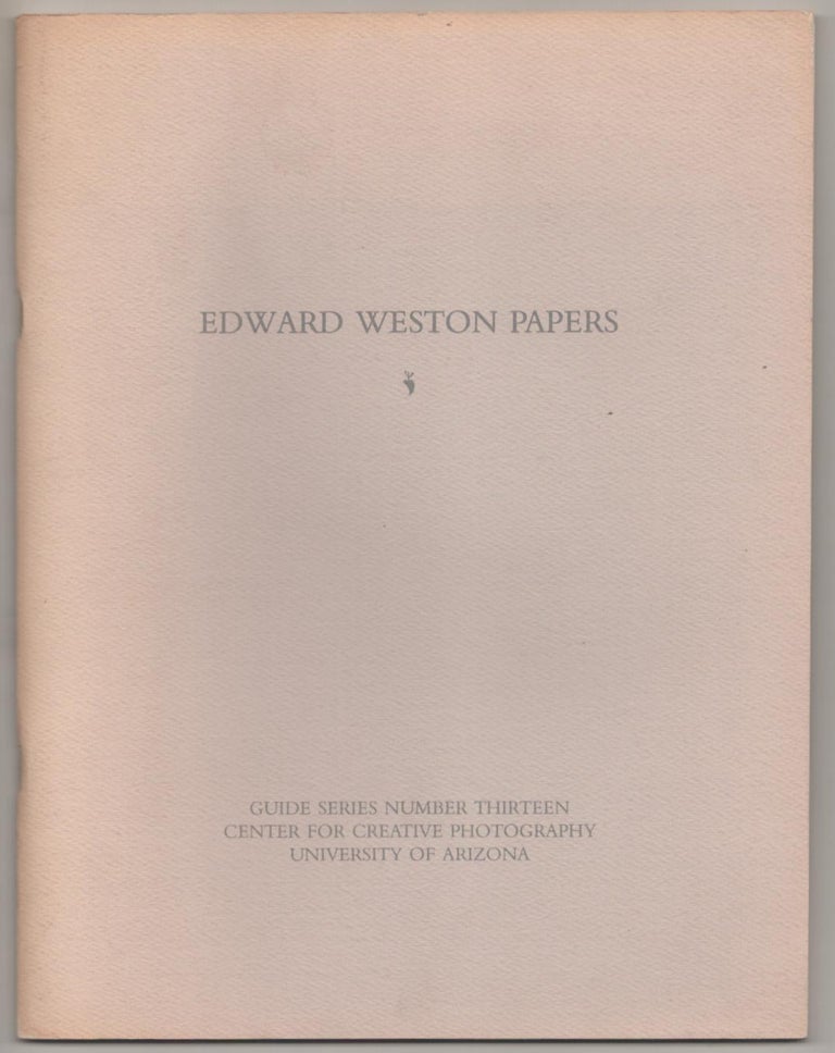 Item #185589 Edward Weston Papers. Amy - Edward Weston STARK, compiler.