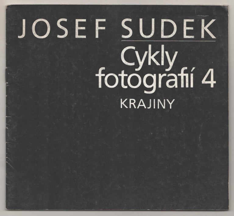 Item #185810 Cykly fotografii 4 Krajiny. Josef SUDEK.