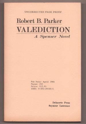 Item #185967 Valediction. Robert B. PARKER