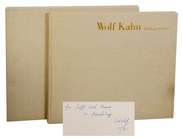 Item #186706 Wolf Kahn: Landscape Painter (Signed Limited Edition). Wolf KAHN, Martica Sawin.