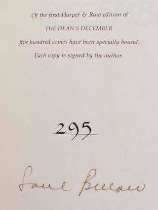 The Dean's December (Signed Limited Edition)