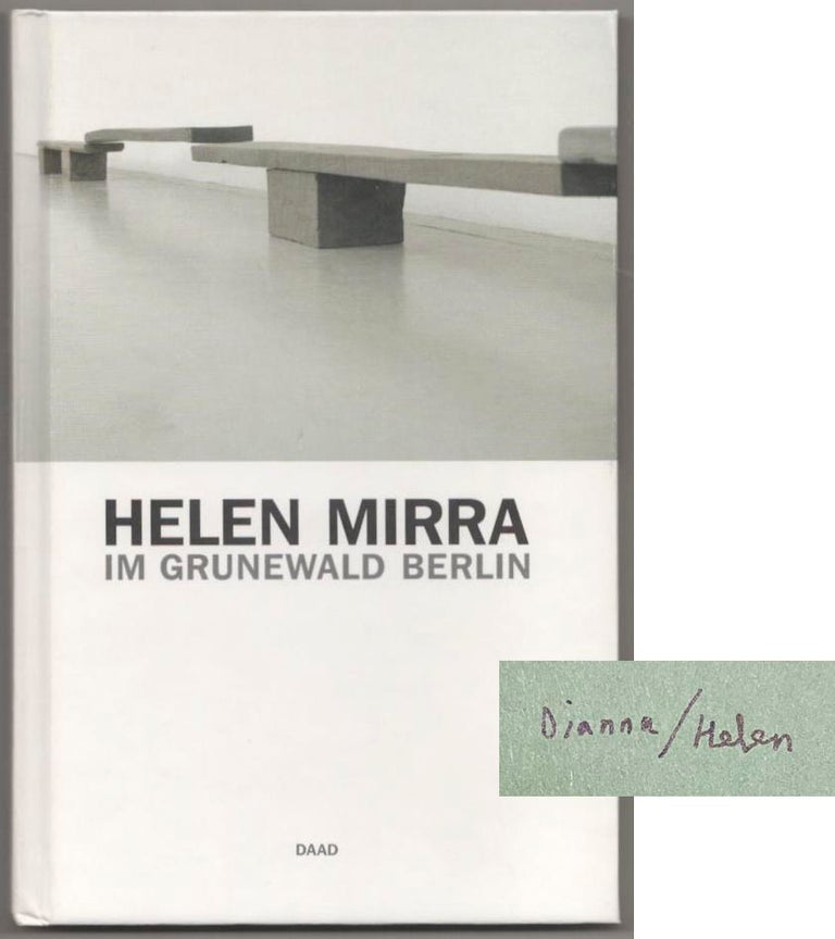 Item #186863 Helen Mirra: Im Grunewald Berlin (Signed First Edition). Helen MIRRA, Friedrich Meschede.