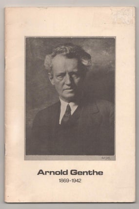 Item #186934 Arnold Genthe 1869-1942 Photographs and Memorabilia from the collection of...