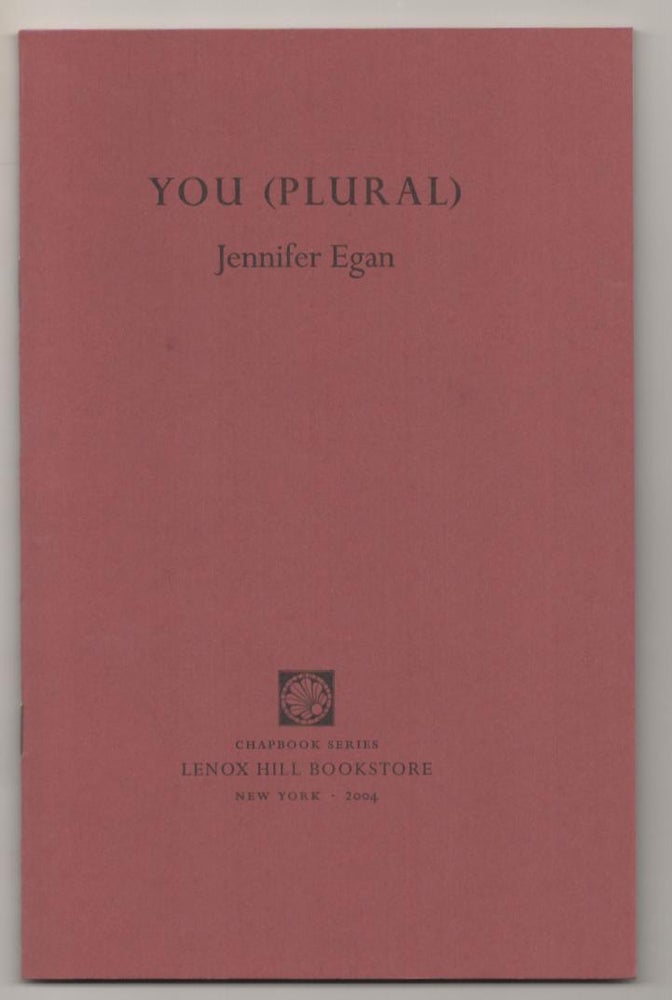 Item #186961 You (Plural). Jennifer EGAN.