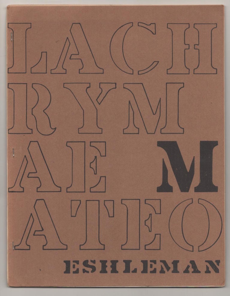 Item #187076 Lachrymae Mateo: 3 Poems for Christmas 1966 Caterpillar III. Clatyon ESHLEMAN.