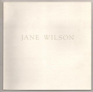 Item #187124 Jane Wilson. Jane WILSON, Donald Kuspit