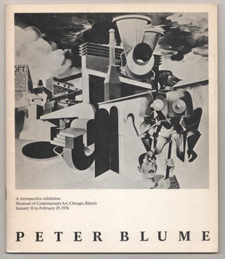 Item #187796 Peter Blume: A Retrospective Exhibition. Peter BLUME, Dennis Adrian