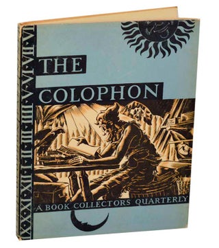 Item #188208 The Colophon, A Book Collector's Quarterly Part Nine (9) contains Woodcut -...