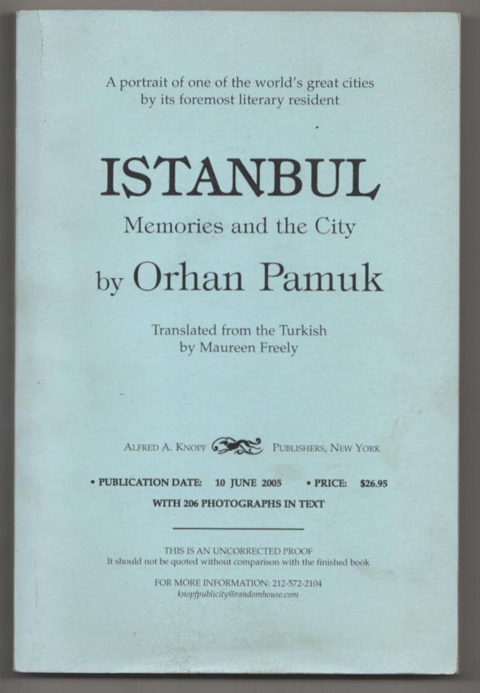 Item #188337 Istanbul: Memories and the City. Orhan PAMUK.