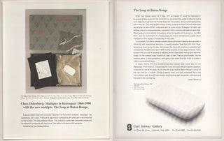 Item #188669 Claes Oldenburg: Multiples in Retrospect 1964-1990 (Prospectus). Claes OLDENBERG