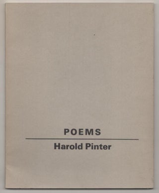 Item #188755 Poems. Harold PINTER