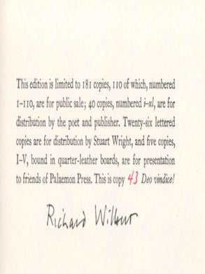 Pedestrian Flight: Twenty-One Clerihews for The Telephone (Signed Limited Edition)