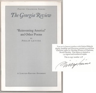 Item #189374 Revinventing America and Other Poems (Signed Limited Edition). Philip LEVINE