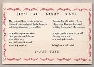 Item #189623 Jim's All Night Diner. James TATE
